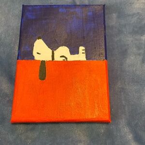 homemade Snoopy painting